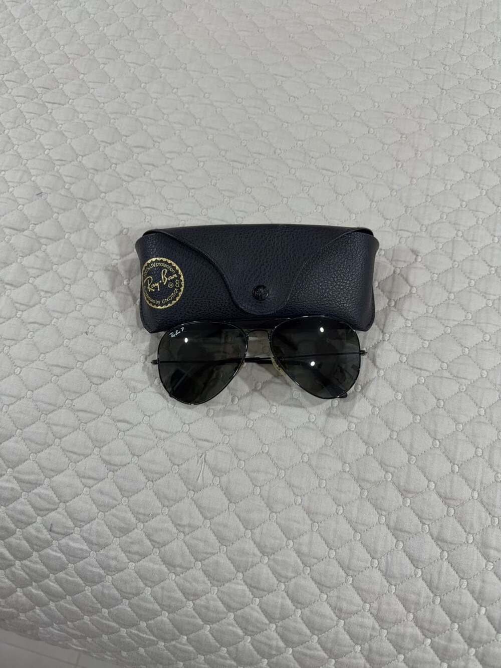 Ray-Ban RB3025 Aviator - Aviator Shiny Black Frame Prescription Sunglasses